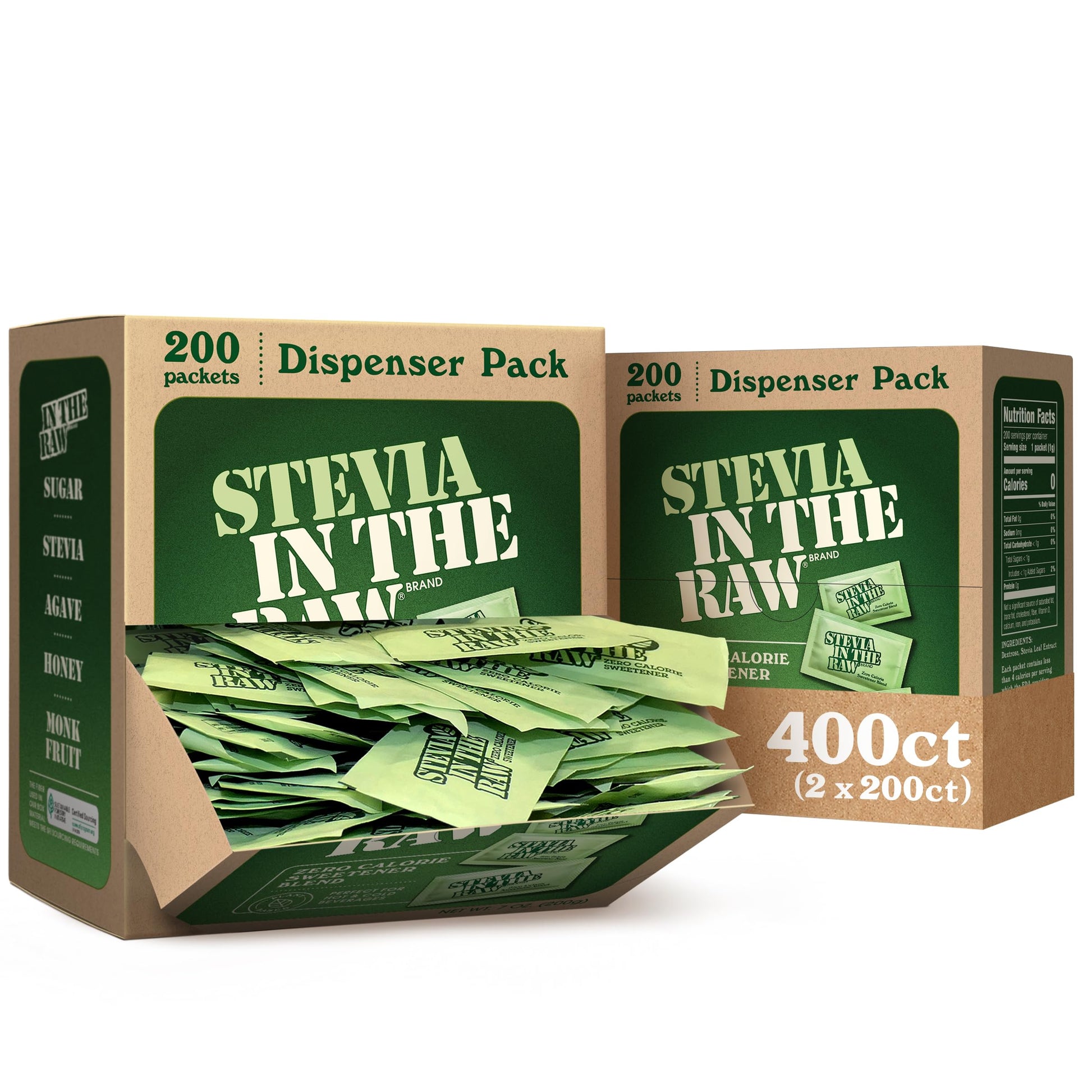 Buy now Stevia In The Raw Stevia Sweetener Packets, 50 Ct, Zero Calorie Stevia Sugar Substitute Packets, No Erythritol or Artificial Flavors, Vegan, Gluten Free, Kosher, Low Glycemic Index at indiglob india