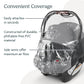 Buy now UPPAbaby Rain Shield for Mesa and Aria Infant Car Seat Carriers - Waterproof and Windproof Coverage - Ventilated Design - Quick Attachment at indiglob india