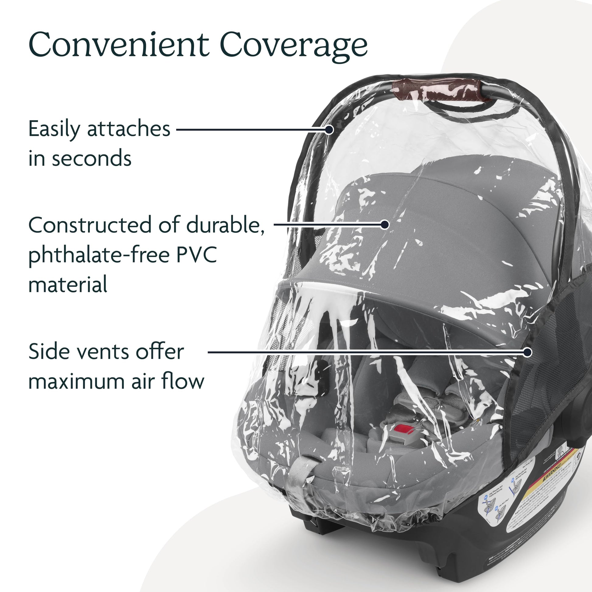 Buy now UPPAbaby Rain Shield for Mesa and Aria Infant Car Seat Carriers - Waterproof and Windproof Coverage - Ventilated Design - Quick Attachment at indiglob india