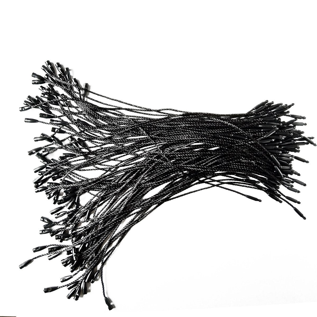 Buy now LGEGE 500 pcs 7.5-inch Black Hang Tag Nylon String Snap Lock Pin Loop Fasteners Hook Ties at indiglob india