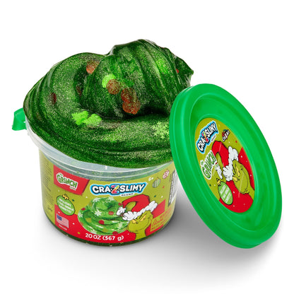 Buy now CRA-Z-Slimy The Grinch Green Glitter Slime Tub, 20 oz ƒ?? Includes Festive Grinch Confetti, Stretchy Holiday Slime for Kids Ages 6+, Sensory Christmas Toy at indiglob india
