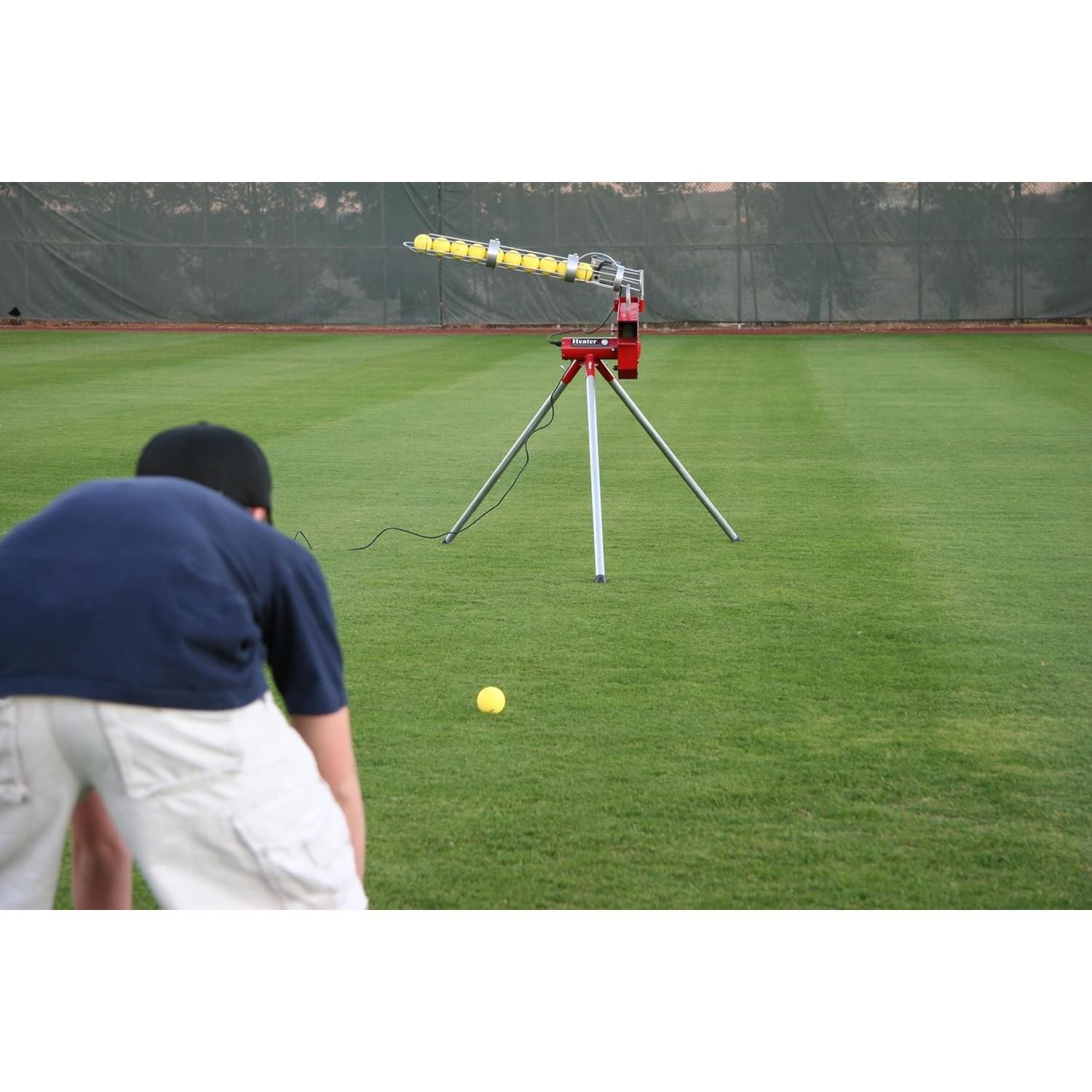 Buy now Heater Yellow Dimpled Baseballs, 1 Dozen, Polyurethane Material, Optic Yellow Color, for Use in Real Baseball Pitching Machines at indiglob india