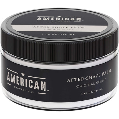 After Shave Balm for Smooth (Original Scent), Silky & Irritation Free Skin, Soothes and Moisturizes Face After Shaving, Treats Redness & Razor Burn, Post Shave Lotion by American Shaving Co - 4 Oz