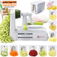 Buy now Brieftons 7-Blade Vegetable Spiralizer: Strongest-Heaviest Spiral Slicer, Best Veggie Pasta Spaghetti Maker for Low Carb/Paleo/Gluten-Free Meals, With Container, Lid, Blade Caddy & 4 Recipe Ebooks White (10 Blades) at indiglob india