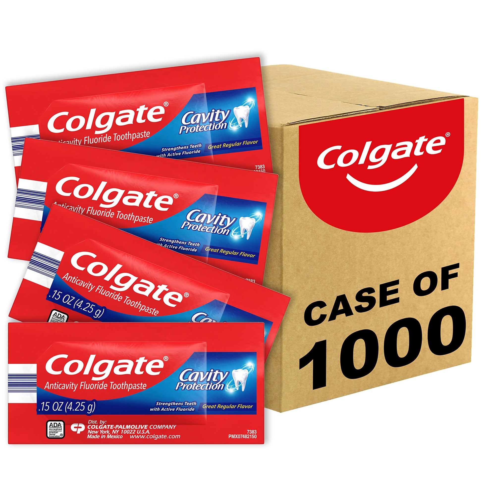 Buy now Colgate Cavity Protection Toothpaste with Fluoride, Minty Great Regular Flavor, Anti Cavity Toothpaste, 6 Pack, 6 Oz Tubes at indiglob india