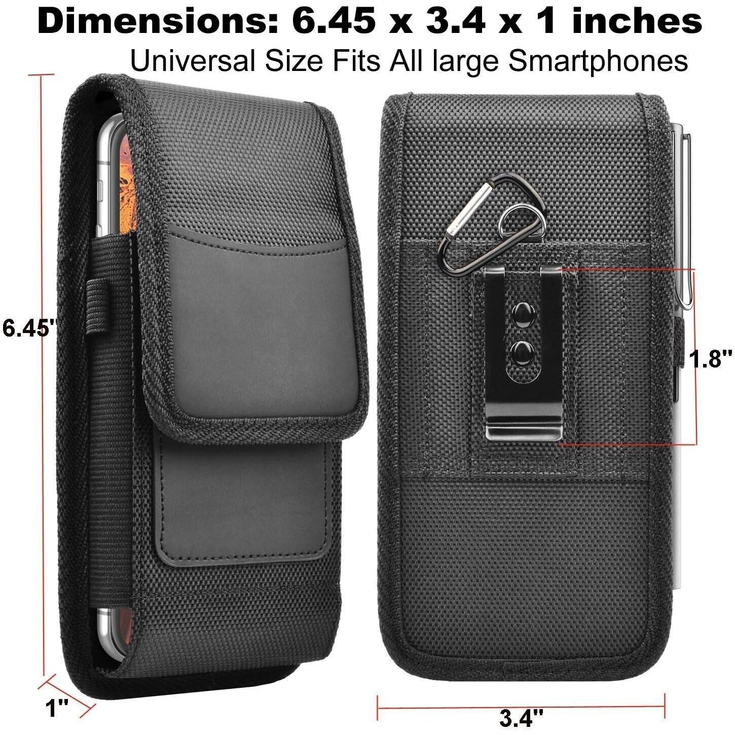 Buy now Takfox Phone Holster for Samsung Galaxy S25 FE S24 Ultra 5G S23 Plus S22 S21 S20 Note 20 A16 A15 A14 A26 A36 A56 A35 A17,Moto G 5G 2025 Nylon Cell Phone Pouch Belt Holder Case with Clip for Men Women at indiglob india