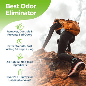 Rocket Pure Natural Foot & Shoe Deodorizer Spray - Foot Spray for Smelly Feet & Shoe Spray for Smelly Shoes - Removes, Controls & Prevents Odors - Made with Essential Oils - Made in USA (Mint, 4oz)