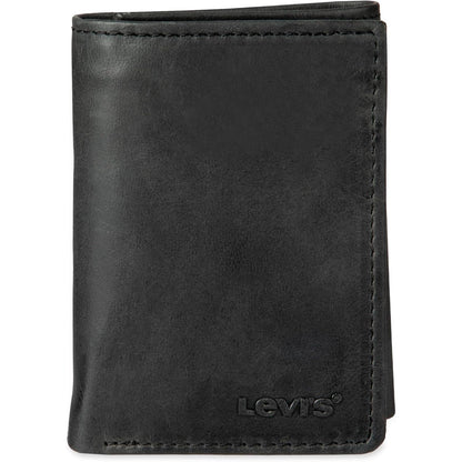 Levi's Men's Trifold Wallet-Sleek and Slim Includes Id Window and Credit Card Holder