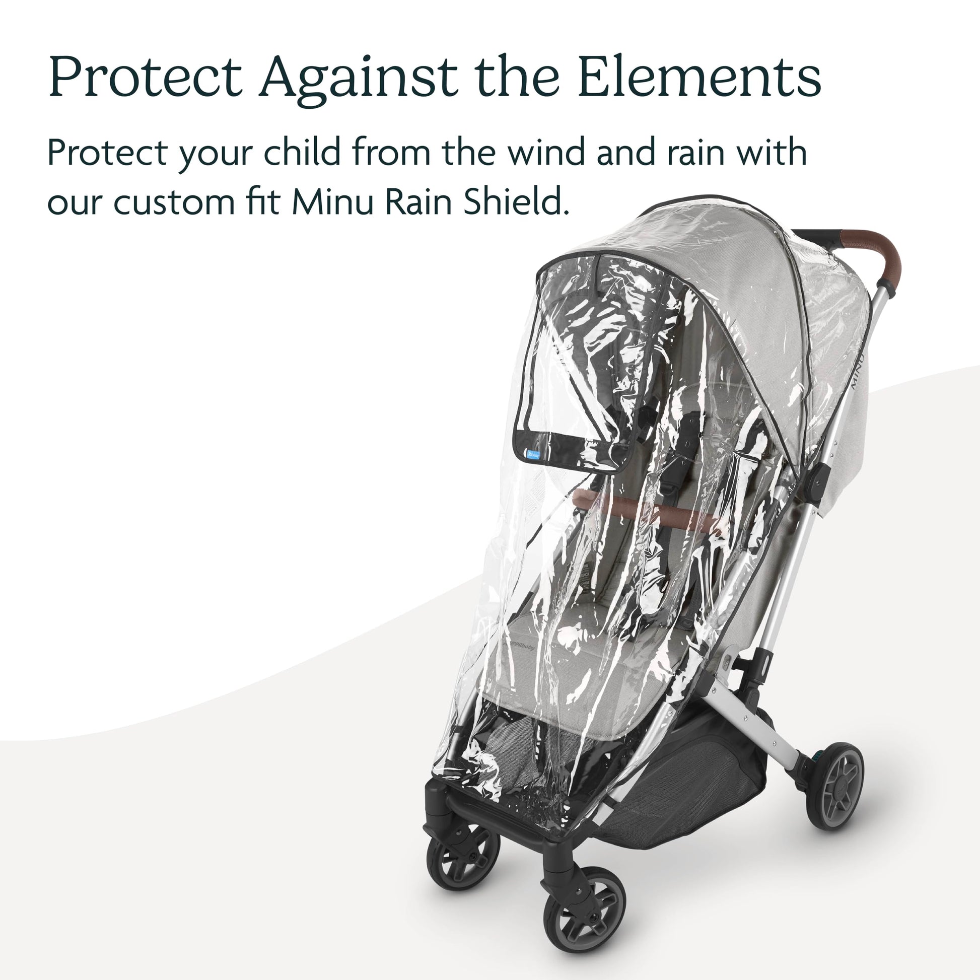 Buy now UPPAbaby Minu and Minu V2 Rain Shield/Waterproof and Windproof Coverage/Ventilated Design/Quick Attachment/Easy Access to Child at indiglob india