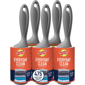 Scotch-Brite™ Everyday Clean Lint Roller Combo Pack 836RS-95-5pka, 1 pack per case