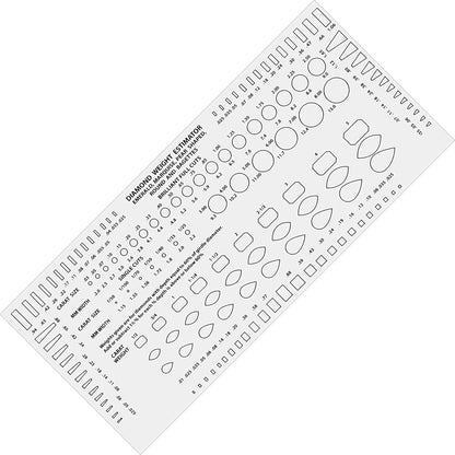 Buy now Eurotool Diamond Gemstone Weight Gauge Gem Sizer Template Tool at indiglob india