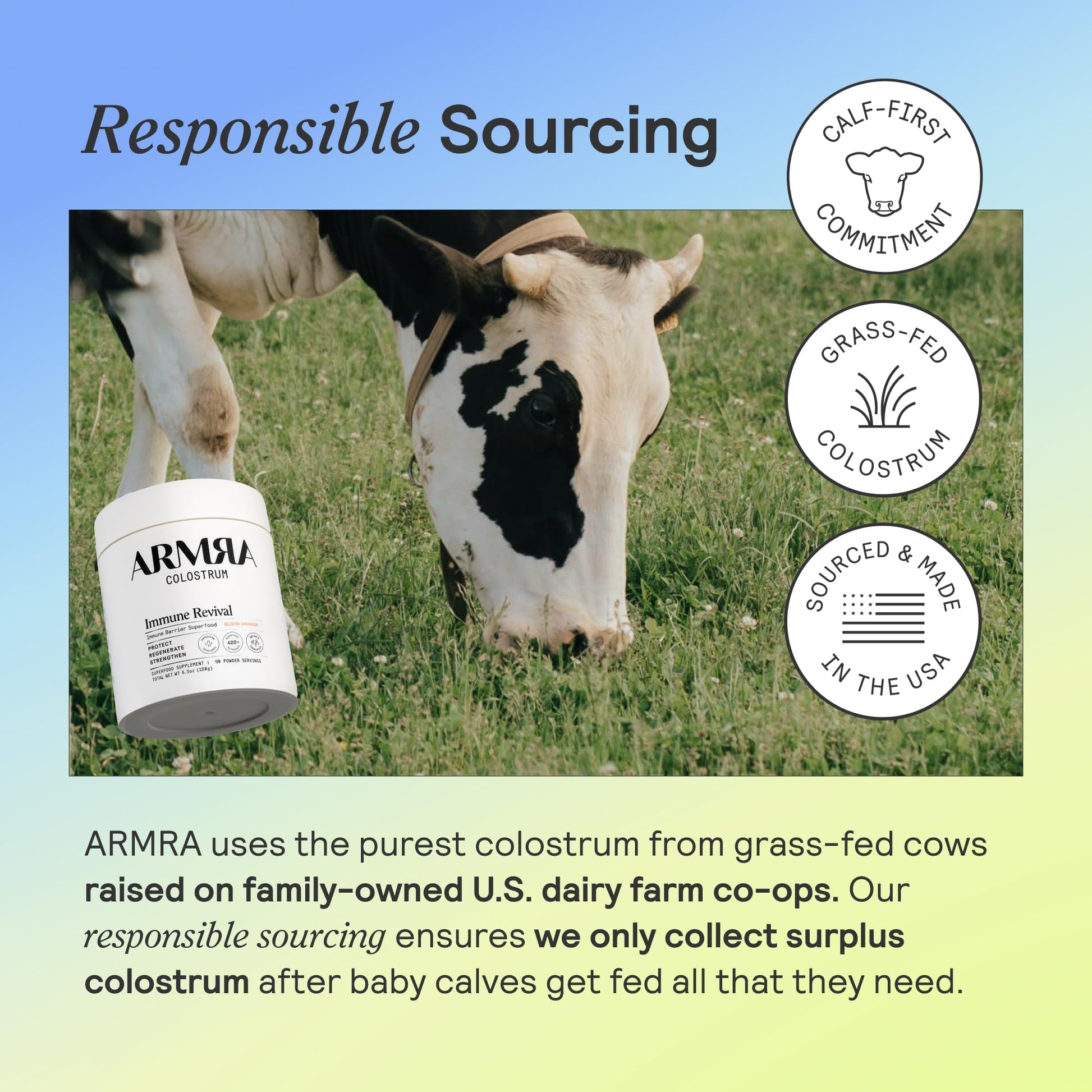 Buy now ARMRA Colostrum Powder | Unflavored | Gut Health & Bloating | Skin & Hair | Immunity | Keto, Gluten & Fat-Free | 30 Servings at indiglob india