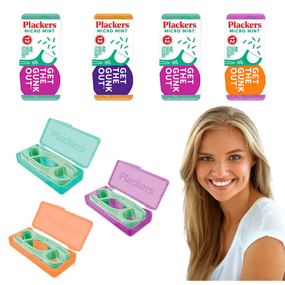 Buy now Plackers Micro 12 Count Flosser with Travel Case, Mint, 4-Pack at indiglob india