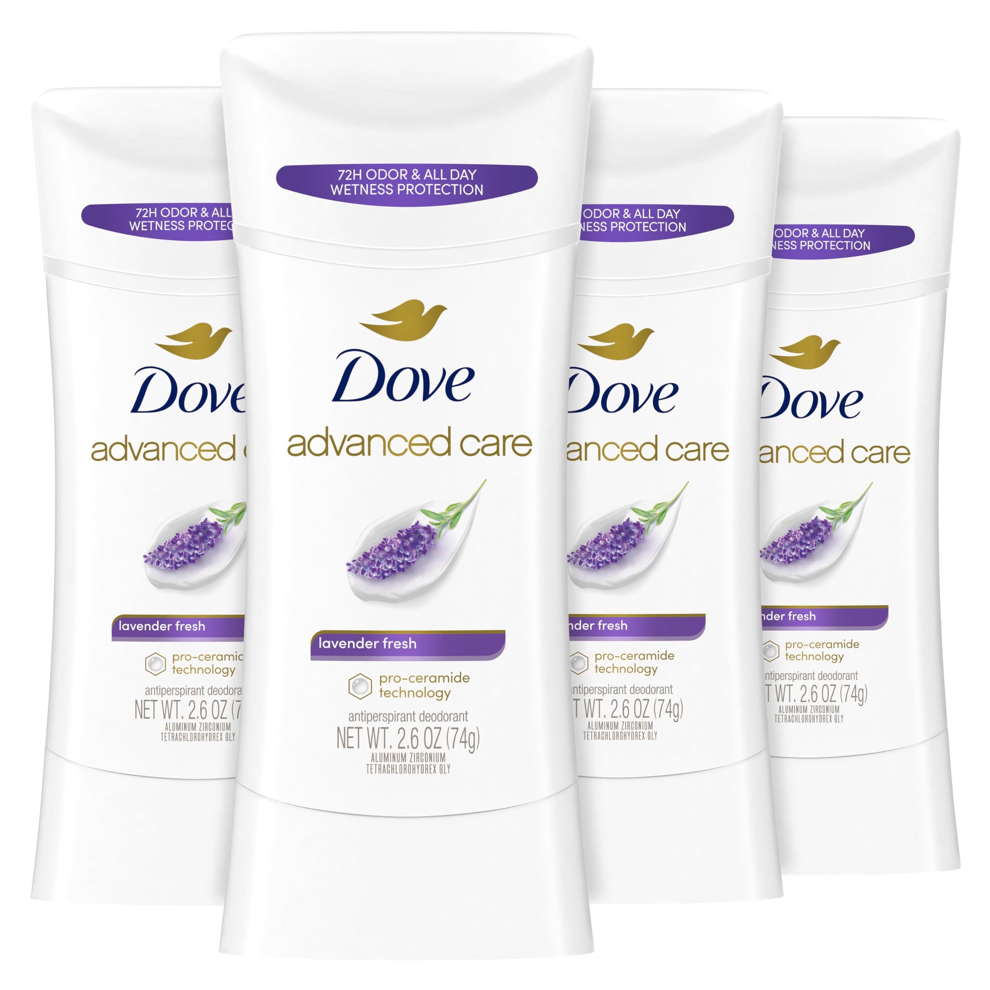 Buy now Dove Advanced Care Antiperspirant Deodorant, Revive, 2.6 Ounce (Pack of 2) 2.6 Ounce (Pack of 4) Lavender at indiglob india