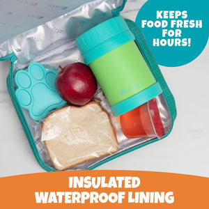 Bentology Lunch Box for Kids- Insulated, Waterproof, Durable Tote Bag Lunchbox fits Bento Boxes, Containers, Jars, Bottles- Keeps Food Hotter or Colder Longer- Back To School Reusable Sleeve For Girls