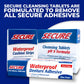 Secure Waterproof Denture Adhesive - Zinc Free - Extra Strong Hold For Upper, Lower or Partials - 1.4 oz