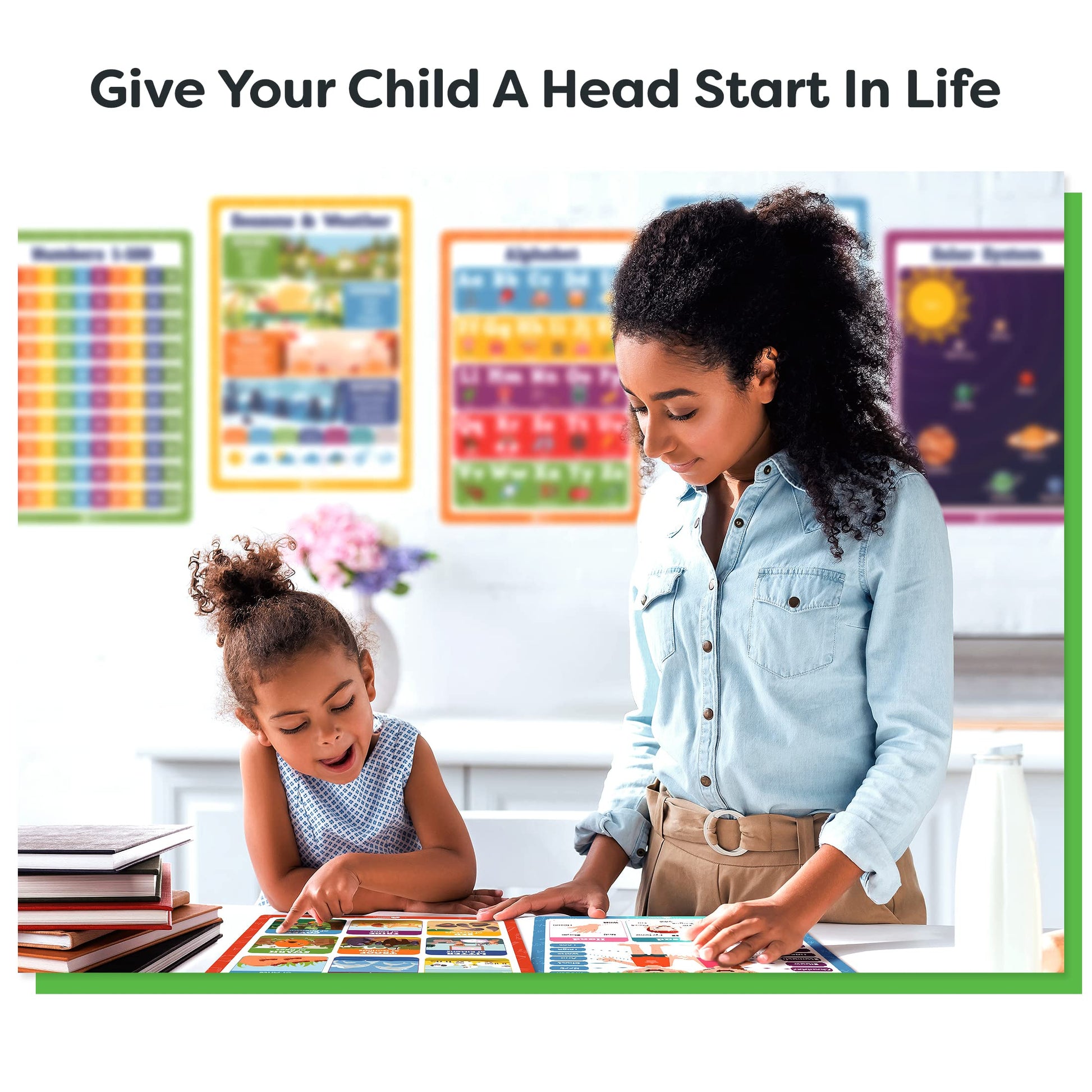 Buy now Classroom Educational Posters - 20pcs 16” x 11” - Teacher Classroom Must Haves Supplies Essentials - ABC Alphabet Poster School Supplies - Elementary Kindergarten Preschool Learning Activities at indiglob india