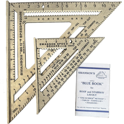 Buy now SWANSON Tool Co., Inc SW1201K Value Pack 7 inch Speed Square and Big 12 Speed Square (without layout bar) ships with Blue Book at indiglob india