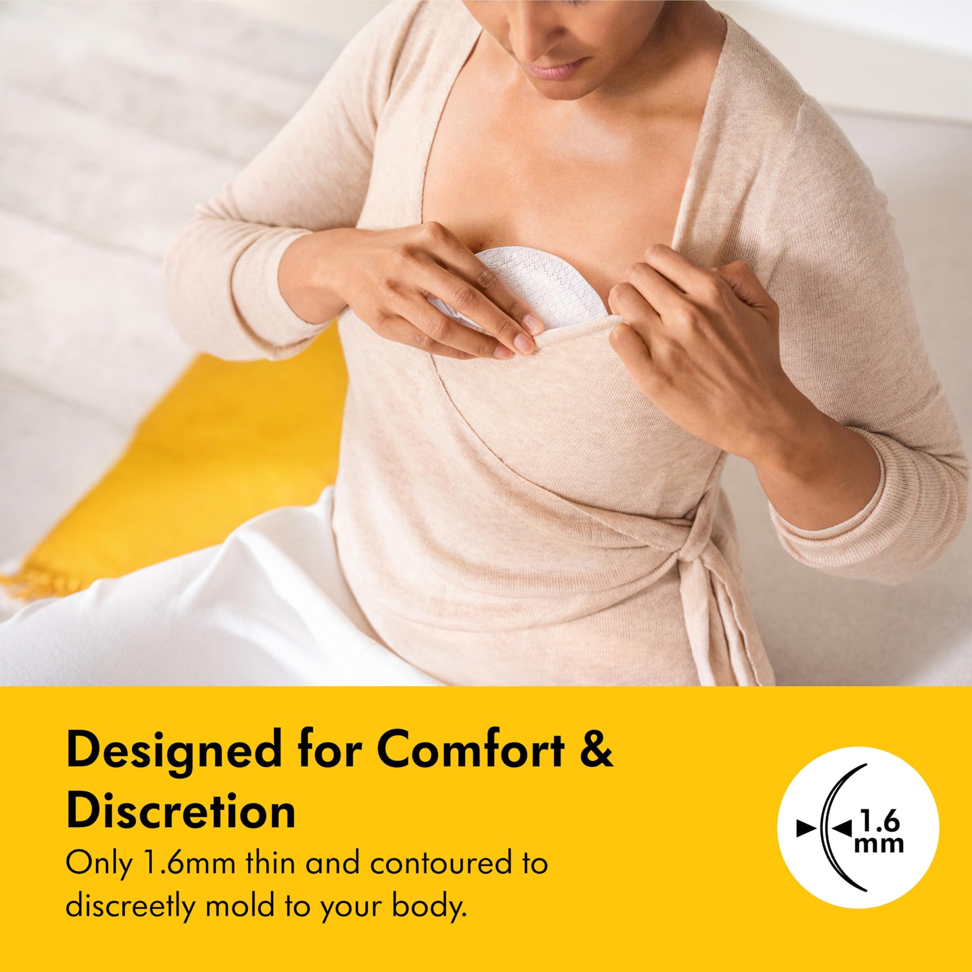Buy now Medela Ultra-Breathable Nursing Pads, Highly Absorbent, Super Soft, Discreet Design for Comfortable Wear, Pack of 60 at indiglob india