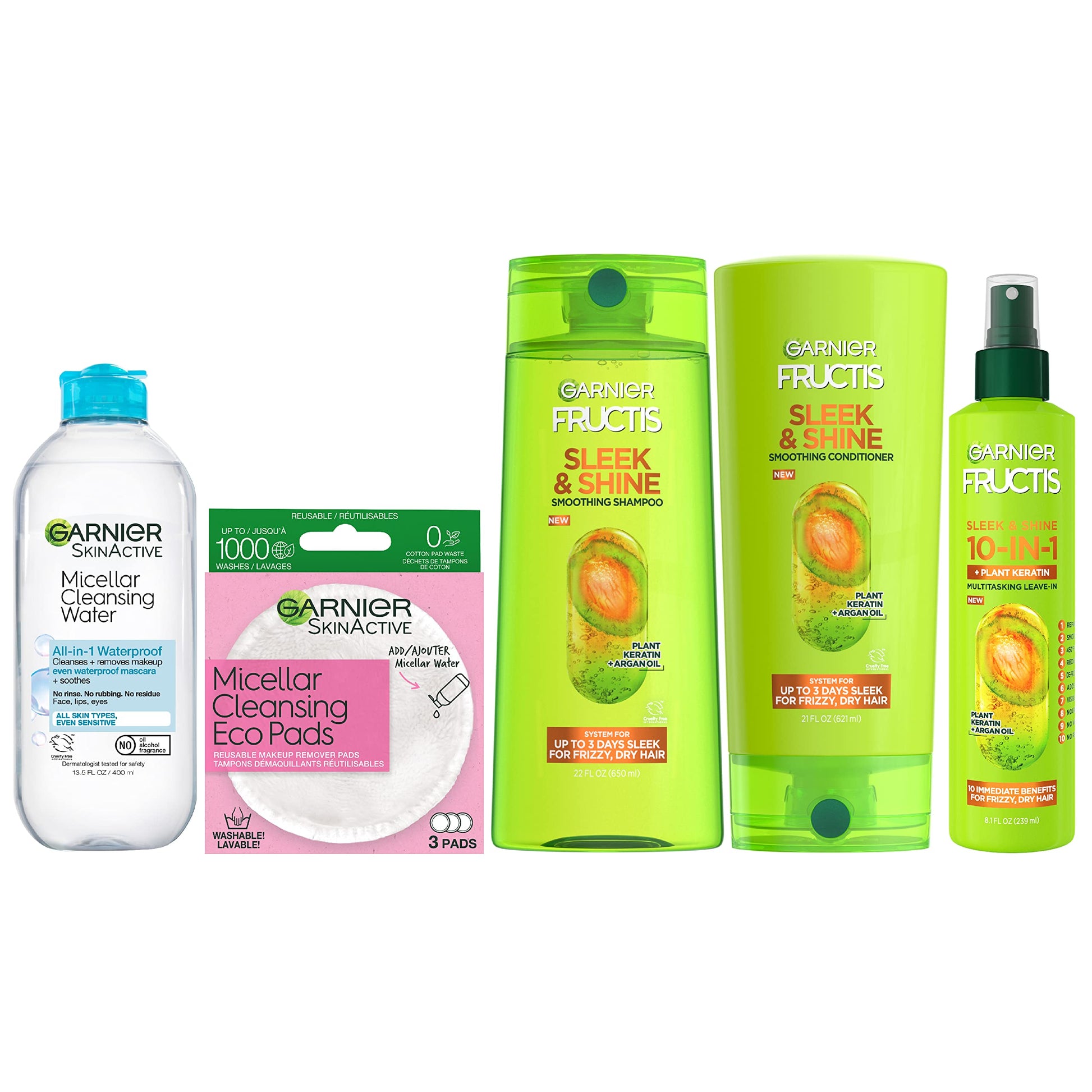 Buy now Garnier Micellar Water for Waterproof Makeup, Hydrating Facial Cleanser & Makeup Remover, Suitable for Sensitive Skin, Vegan, Cruelty Free, 13.5 Fl Oz (400mL), 2 Count at indiglob india