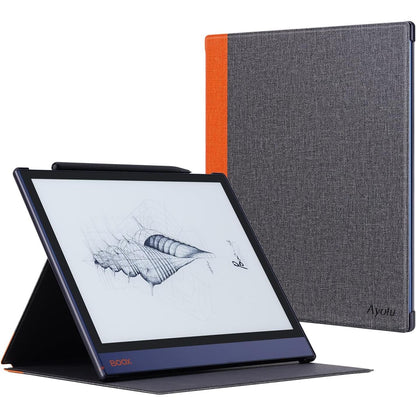Ayotu Case for Onyx BOOX Note Air 1/Note Air 2/Air 2 Plus 10.3'' Paper Tablet, Auto Sleep/Wake, Durable Fabric Folio Cover with Foldable Stand, Grey (NOT Fit BOOX Note Air 3C)