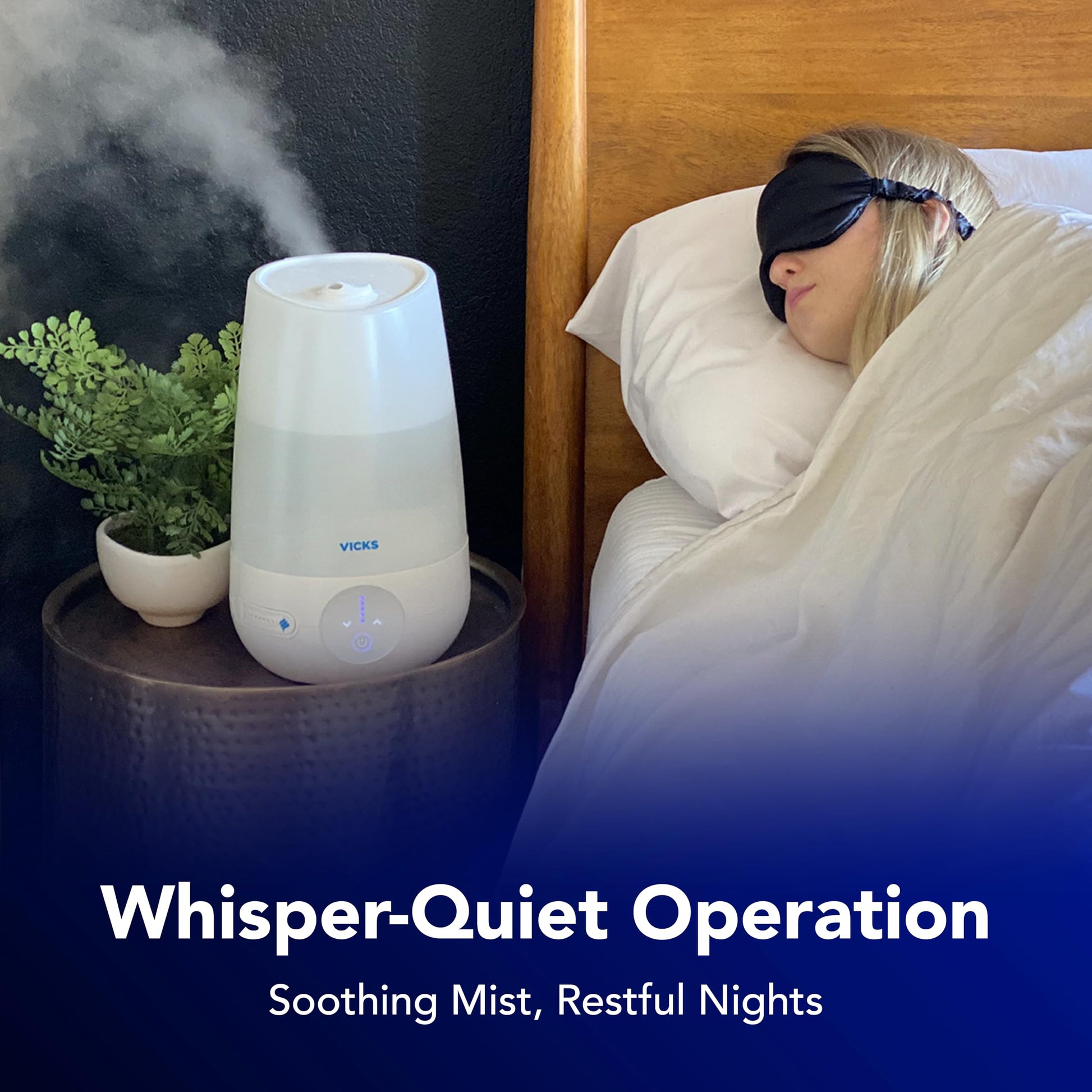 Buy now Vicks FilterFree Plus Cool Mist Plus Humidifier (VUL565), Medium Room ƒ??Filter-Free Cool Mist Humidifier for Baby, Kids and Adult Rooms, Works with Vicks VapoPads at indiglob india