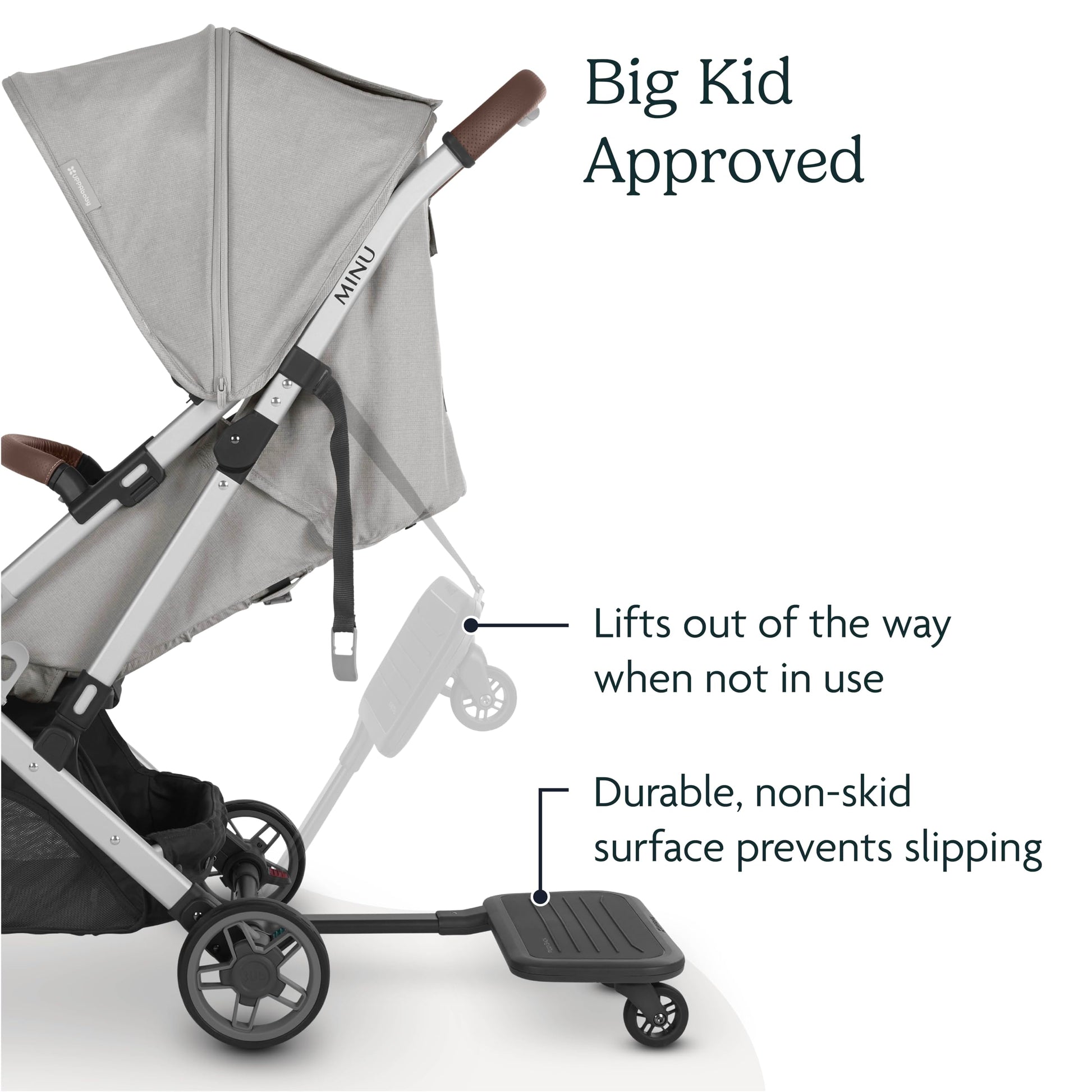 Buy now UPPAbaby Piggyback Ride-Along Board for Minu and Minu V2 / Quick Attachment for Toddlers to Stand + Stroll at indiglob india
