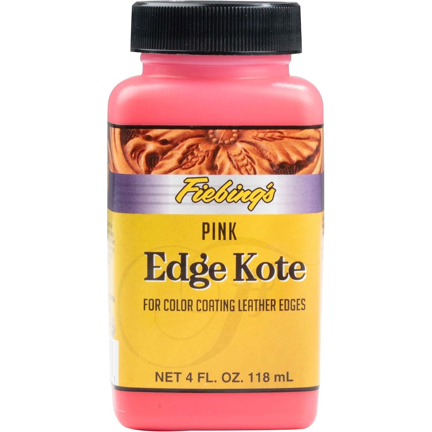 Buy now Fiebing's Edge Kote (4oz, Light Brown) - Leather Edge Paint for Shoes, Furniture, Purses, Couches, Belts - Flexible, Water Resistant, Semi Gloss Color Coating Leather Dye to Protect Natural Edges Pink at indiglob india