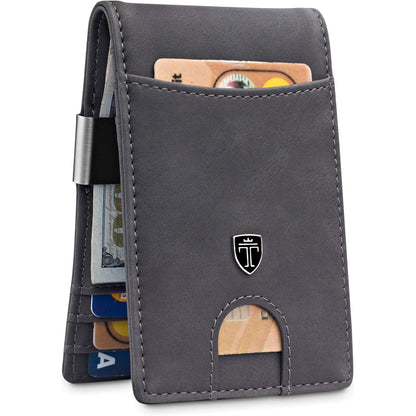 TRAVANDO Money Clip Wallet RIO - Mens Wallets slim Front Pocket RFID Blocking Card Holder Minimalist Mini Bifold Gift Box