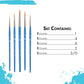Princeton Select Artiste Paintbrush, 10-5 Brush Set, Blue