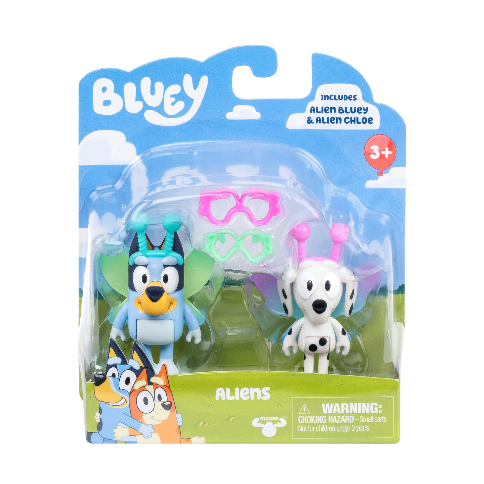 Buy now Bluey Pass The Parcel Figurine Toys Pack of 4, Character Toys with Bingo, Lucky’s Dad, and Lila Figures, Small Action Figures for Kids Ages 3+ at indiglob india
