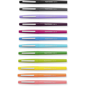 Paper Mate Flair Felt Tip Pens, Medium Point (0.7mm), Tropical & Classic Colors, 12 Count
