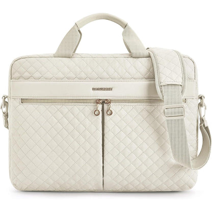 BAGSMART Laptop Bag, 15.6/17.3 Inch Briefcase for Women Large Laptop Case Computer Bag Office Travel Business, Black