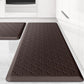 Kitchen Mat [2 PCS] Cushioned Anti-Fatigue Floor Mat, Waterproof Non-Skid Ergonomic Comfort Foam Rugs, Standing Mat for Kitchen, Floor,Office, Sink, Laundry(Chocolate)