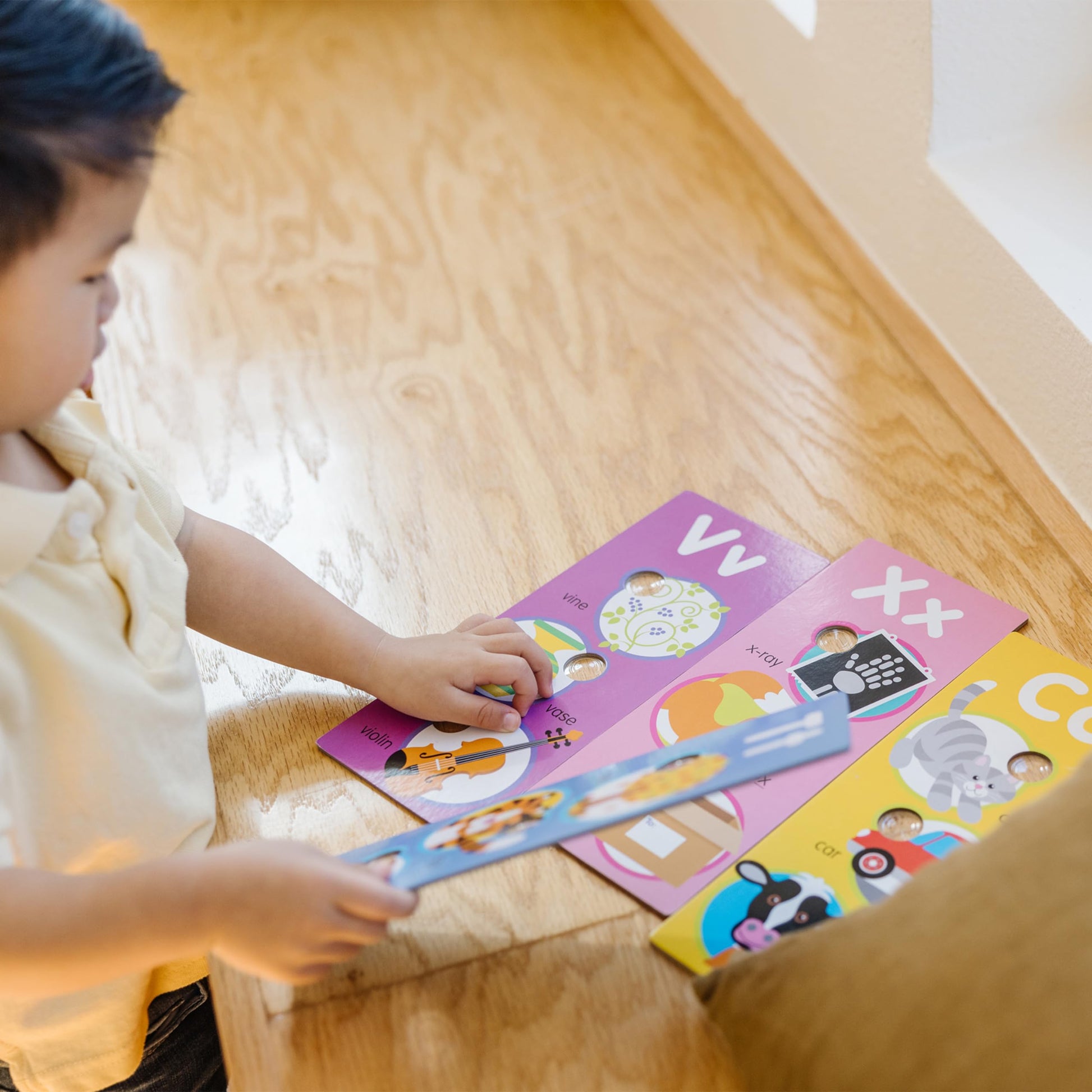 Buy now Melissa & Doug Poke-a-Dot! Alphabet Jumbo Learning Cards, 13 Double Sided Interactive ABC Flash Cards, Educational Activities for Toddlers and Preschoolers, Ages 1+ at indiglob india