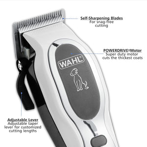 Wahl USA Pet-Pro Corded Clipper & Battery Trimmer Pet Grooming Combo Kit for Dogs with Light to Thick Coats, The Brand Used by Professionals - Model 9284