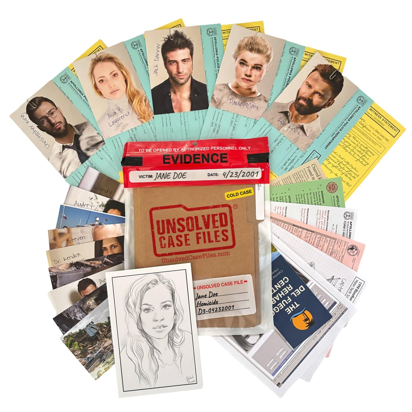 Buy now Unsolved Case Files | Doe, Jane - Cold Case Murder Mystery Game - Can You Solve The Crime? Who Killed Jane Doe? at indiglob india