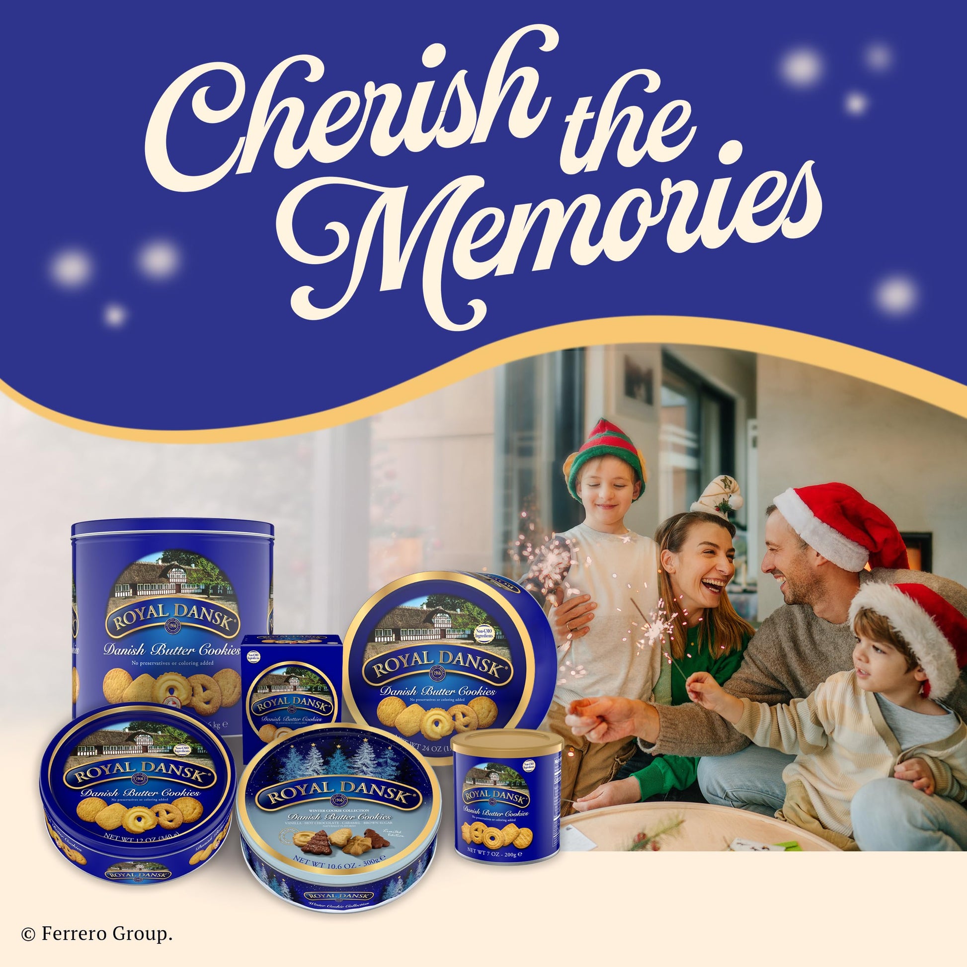 Buy now Royal Dansk Danish Butter Cookies, Premium Assorted Cookies in Gift Tin, Great for Sharing and Gifting, 12 oz at indiglob india