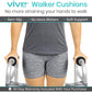 Vive Walker Handle Cushions - Padded Hand Covers - Soft Cushion Padding Medical for Folding Rolling Wheelchair, Rollator Handle, Senior, Elderly Grippers - Crutch Handle Pad Grips - Mobility Aid