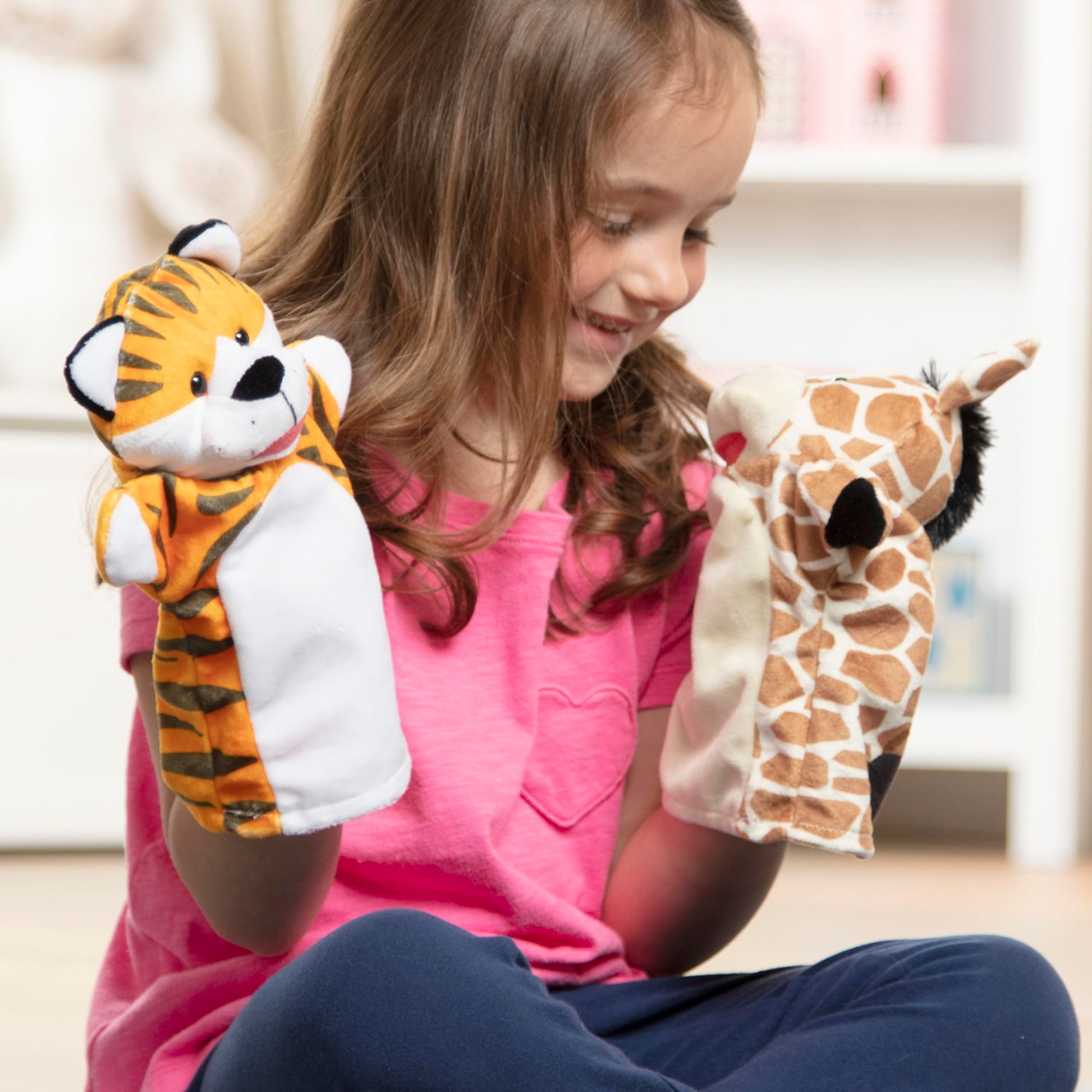 Buy now Melissa & Doug Zoo Friends Hand Puppets (FFP) at indiglob india
