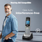 Buy now VTech Accessory Handset for DS6151 Series with 2-Line Cordless Phone, Suitable for Small Business or Home, Answering System, Expandable up to 12 Handsets, Intercom, Conference | DS6101 (Black/Silver) at indiglob india