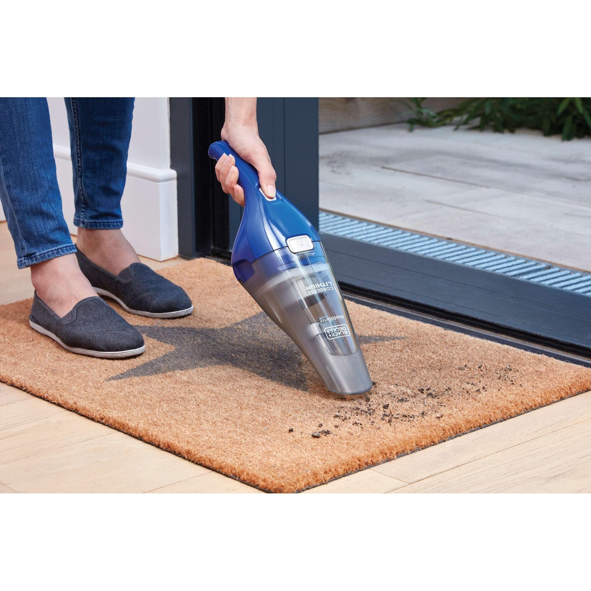 Buy now BLACK+DECKER DUSTBUSTER QuickClean Cordless Handheld Vacuum, Home and Car Vacuum with Charger (HNVC115J22) at indiglob india