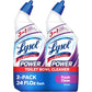 Lysol Toilet Bowl Cleaner, Max Strength Bathroom Cleaning Supplies, Toilet Bowl Cleaner Clinging Gel, Home Essential, Instant Stain Removal, Disinfecting and Deodorizing, Bleach Free, 24 oz (2 ct)
