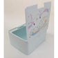Sanrio Cinnamoroll Cute Box with One Touch Open Lid, Makeup / Accessory/ Cosmetic Case, 4.2 x 3.5 x 2.1in