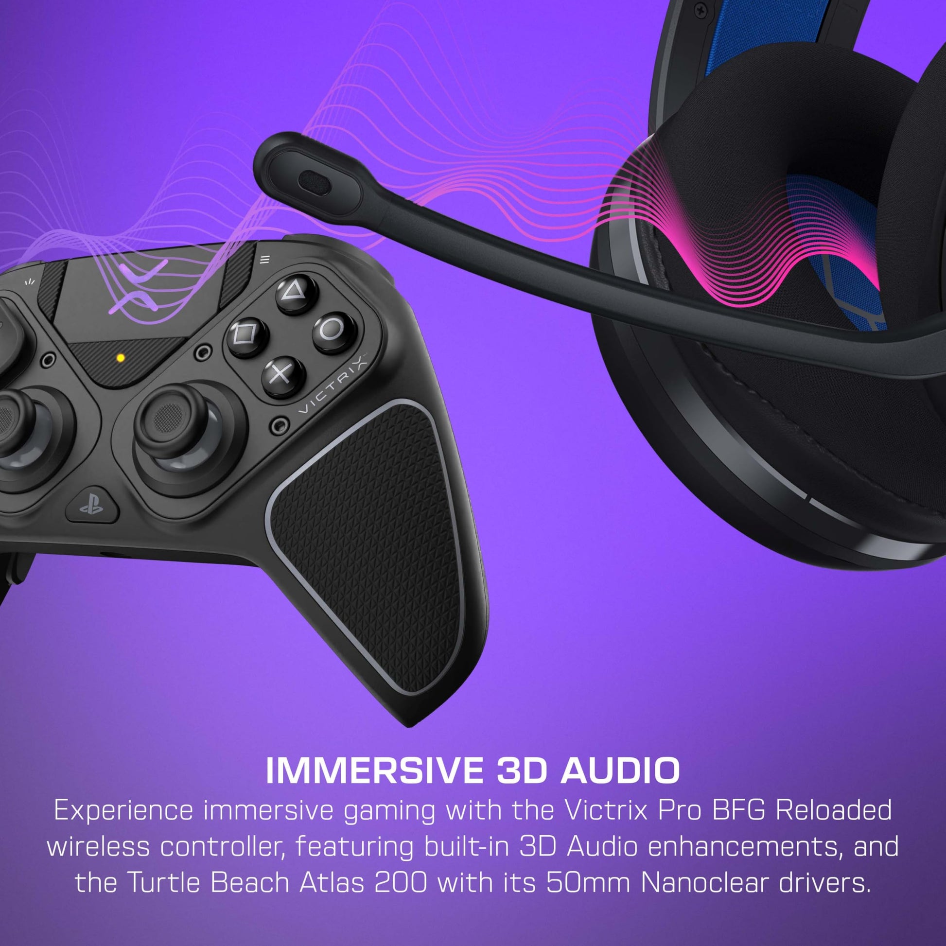 Buy now Turtle Beach Atlas 200 Wired Gaming Headset Officially Licensed for PlayStation, PS5, PS4-50mm Nanoclear Drivers, Flip-to-Mute Mic, Memory Foam Cushions, Floating Headband - Black at indiglob india