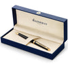 Waterman Hémisphère Ballpoint Pen | Stainless Steel with Chrome Trim | Medium Point | Blue Ink | Gift Box - Black