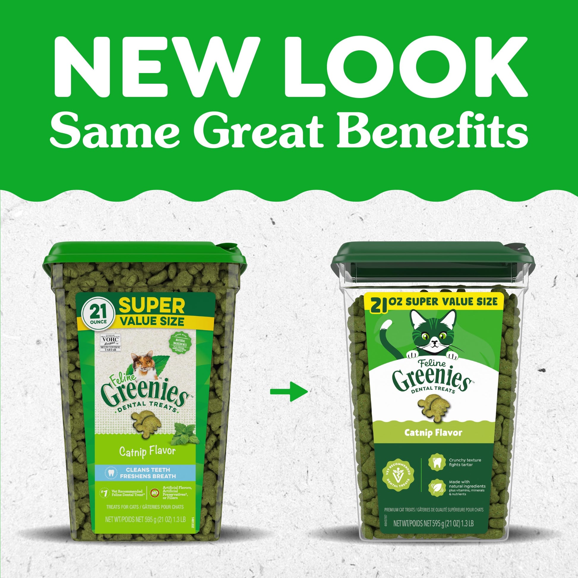 Buy now Greenies Feline Veterinarian-Recommended Adult Natural Dental Cat Treats, Catnip Flavor, 21 oz. Tub at indiglob india