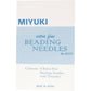 Miyuki Extra-Fine Beading Needles – 6 Pack, Assorted Sizes, 0.4mm Diameter – Needle Threader Included – Made in Japan – Use with Delica Beads for Jewelry Making and Other Seed Bead Projects