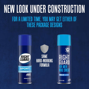Right Guard Sport Powder Dry Scent Antiperspirant & Deodorant Spray - 4-in-1 Protection Spray Deodorant For Men, Blocks Sweat, 48-Hour Odor Protection, Quick-Drying, & Long-Lasting, 6oz