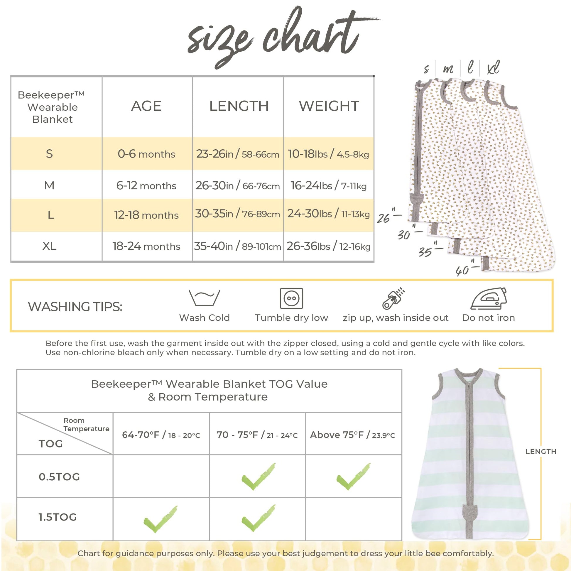 Buy now Burt's Bees Baby unisex-baby Beekeeper Wearable Blanket, 100% Organic Cotton, Swaddle Bag at indiglob india